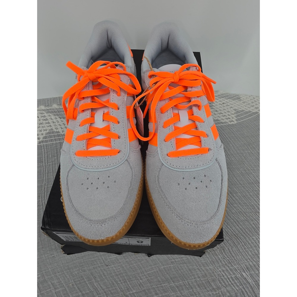 Adidas Breaknet Sleek Sneakers Grey Solar Orange IH1373 Womens 8